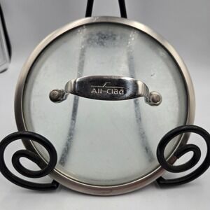 ALL-CLAD Clear Glass Lid 6" Stainless Steel Skillet Pot Cookware LID ONLY Cloudy